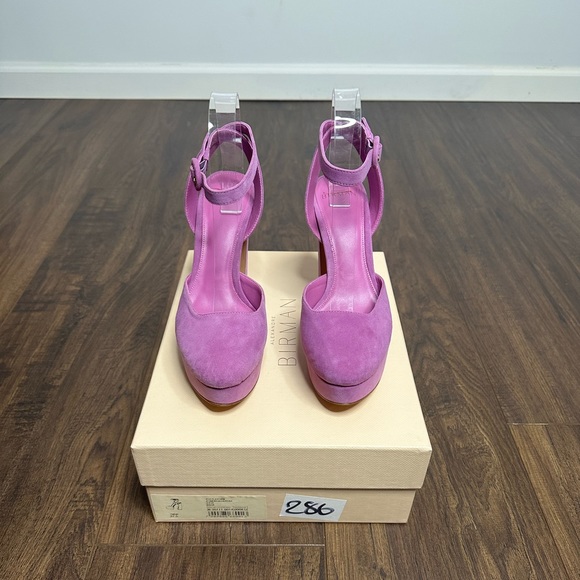 Alexandre Birman Vita Suede Ankle-Strap Platform Pumps - Picture 4 of 11